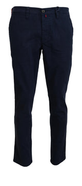 Elegantes pantalones de vestido de zafiro para hombres