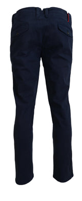 Elegantes pantalones de vestido de zafiro para hombres