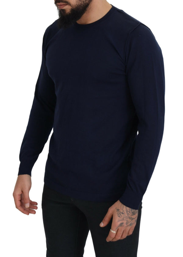 Autentico maglione pullover blu da equipaggiamento