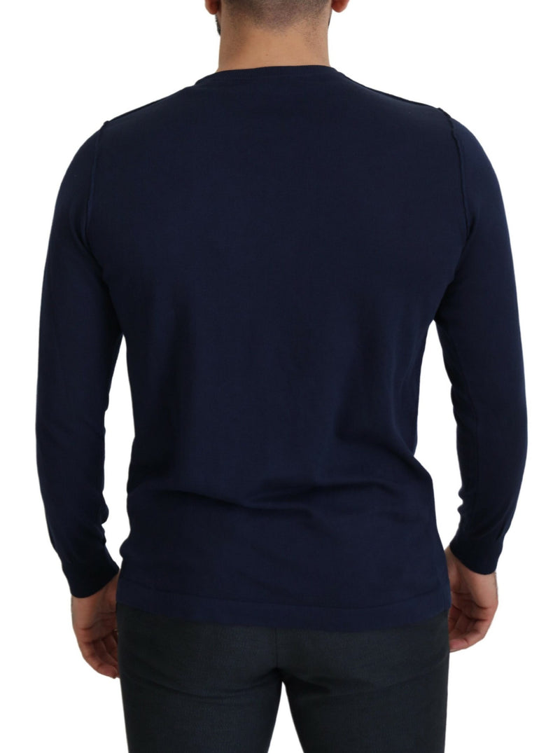 Authentischer Crewneck Blue Pullover Pullover