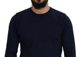 Autentico maglione pullover blu da equipaggiamento