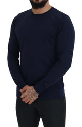 Autentico maglione pullover blu da equipaggiamento