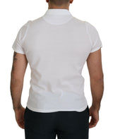 T-shirt de polo en coton blanc élégant