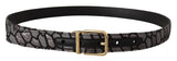 Multicolor Leather Statement Belt