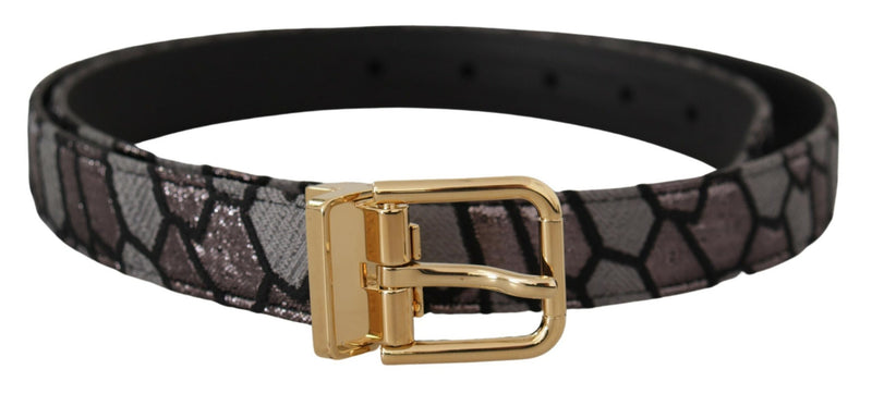 Ceinture de déclaration en cuir multicolore