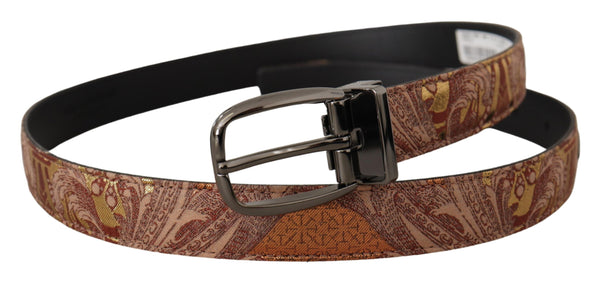 Ceinture de signature en cuir multicolore