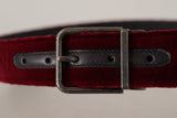 Velvet Maroon Elegance Belt