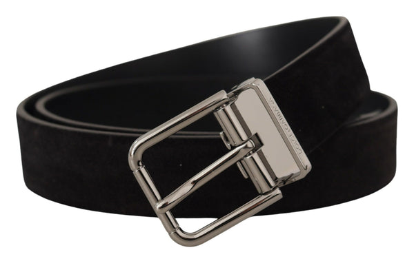 Ceinture de grenouille en cuir noir élégant