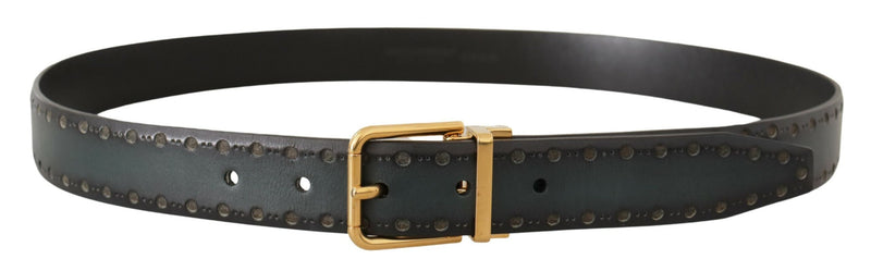 Ceinture en cuir élégance émeraude