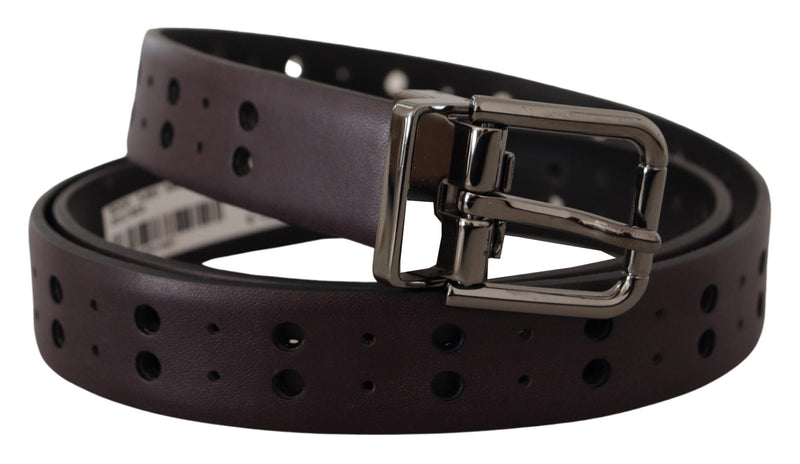 Burgundy Elegance Leather Belt