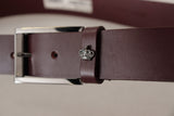 Ceinture de créateurs en cuir marron élégant