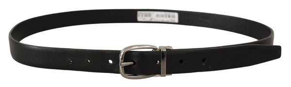 Ceinture de créateurs en cuir noir élégant