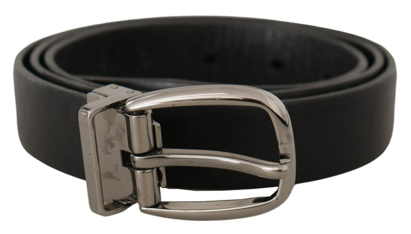 Ceinture de créateurs en cuir noir élégant