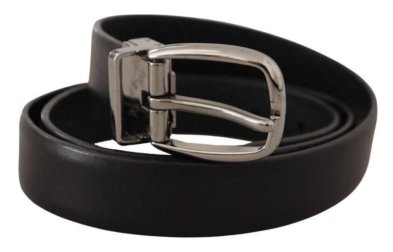 Ceinture de créateurs en cuir noir élégant