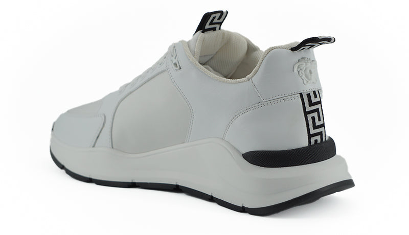 Sneaker eleganti in pelle di vitello bianco