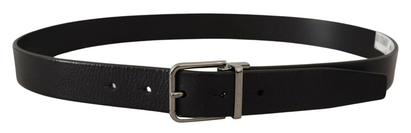 Ceinture en cuir noir élégant