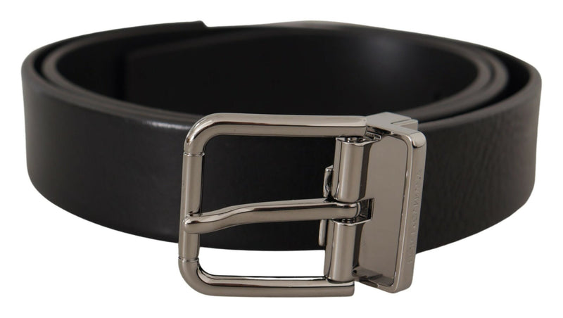 Ceinture en cuir noir élégant