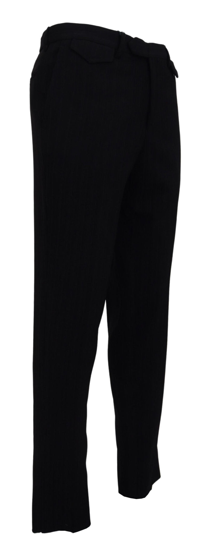 Pantalon de créateur italien noir élégant