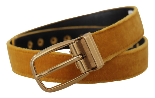 Elegante Velvet Gold Buckle Cinturón de mujeres