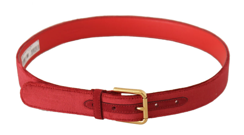 Ceinture de créateurs en daim rouge élégant