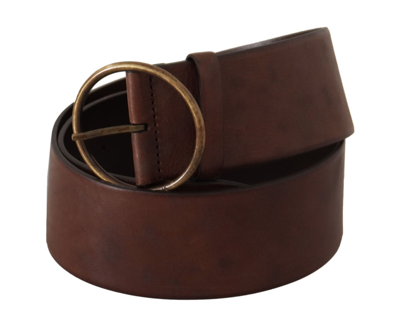 Ceinture en cuir élégante avec boucle gravée