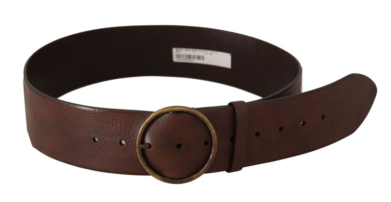 Ceinture en cuir élégante avec boucle gravée