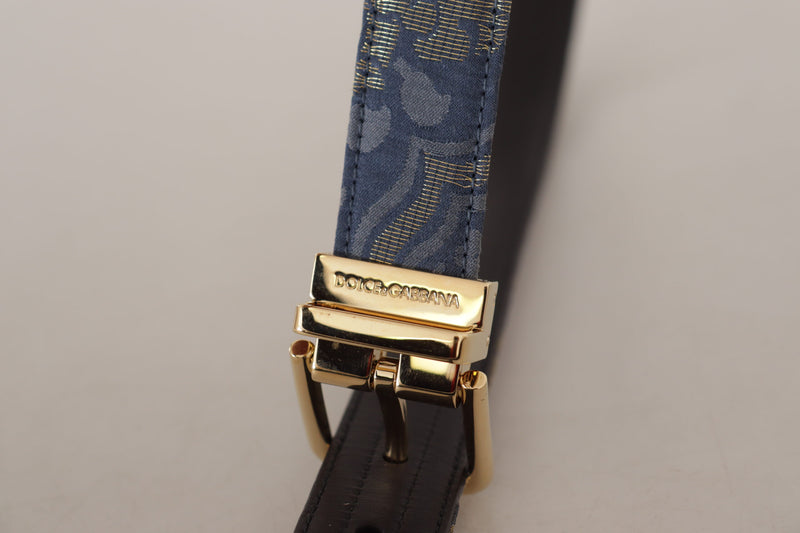 Ceinture en cuir bleu marine élégant