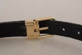 Ceinture en cuir bleu marine élégant