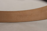 Ceinture en cuir élégante avec boucle de logo