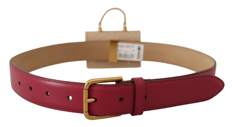 Ceinture en cuir rose élégante avec étui casque