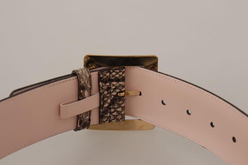 Ceinture en cuir élégante avec boucle de logo