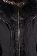 Elegant High-Collar Hooded Women's Jacket