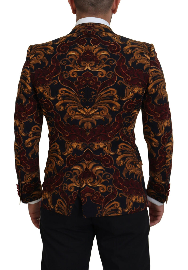 Eleganter mehrfarbiger Wolle Blazer