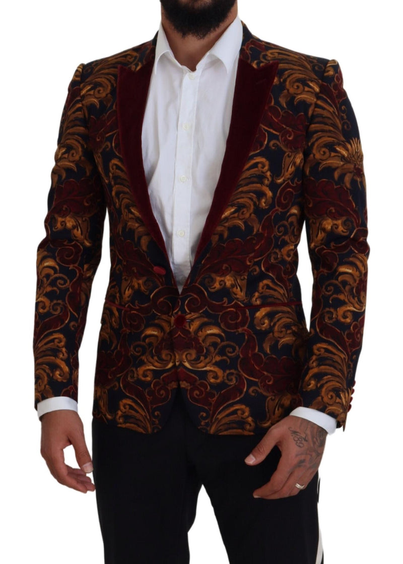 Eleganter mehrfarbiger Wolle Blazer