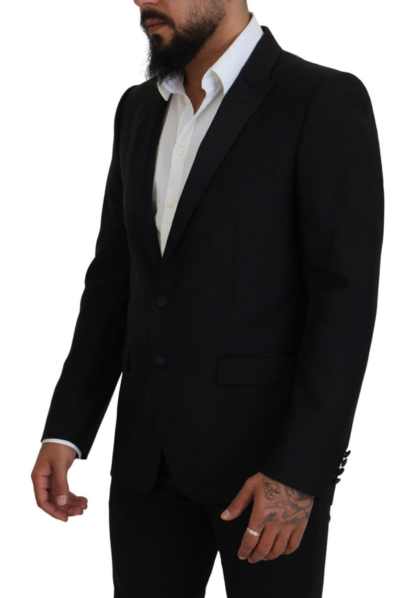 Elegante blazer formale nero martini