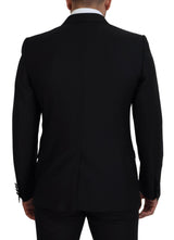 Elegante blazer formal de martini negro