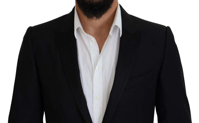 Elegante blazer formal de martini negro