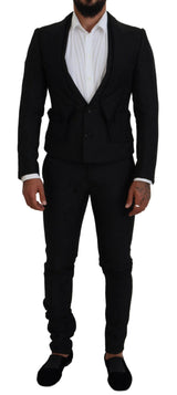 Costume martini noir élégant pour l'homme moderne