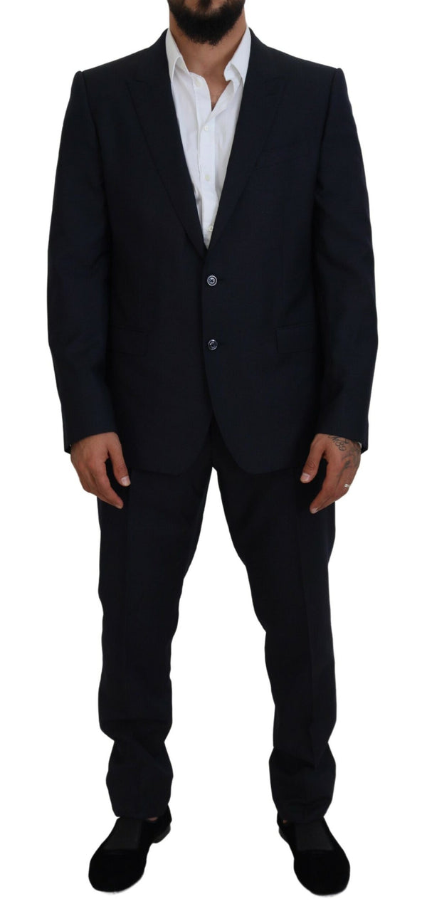 Κομψό Blue Martini Wool-Silk Blend Suit