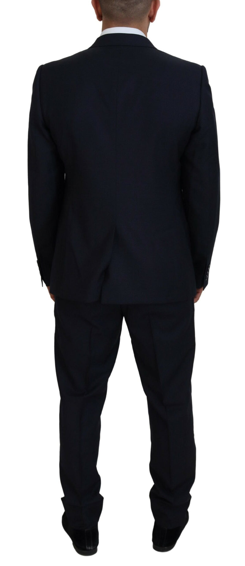 Κομψό Blue Martini Wool-Silk Blend Suit