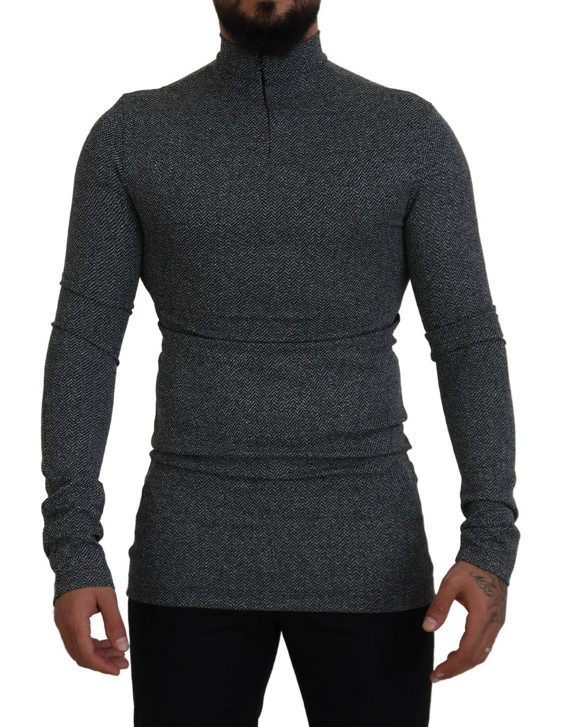 Pull pull gris foncé élégant