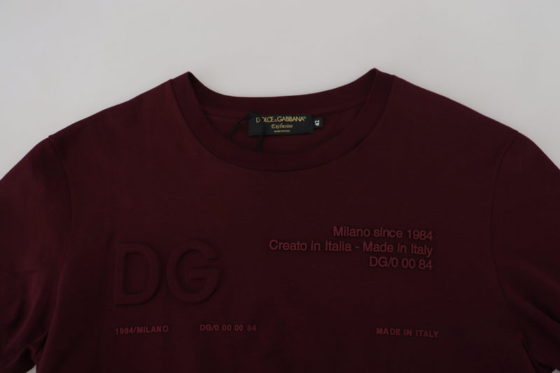 Κομψό καφέ Crew Neck Casual Tee