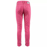 Jeans ajustados de fucsia elegantes con mini tobillo.