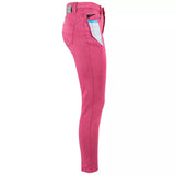 Jeans ajustados de fucsia elegantes con mini tobillo.