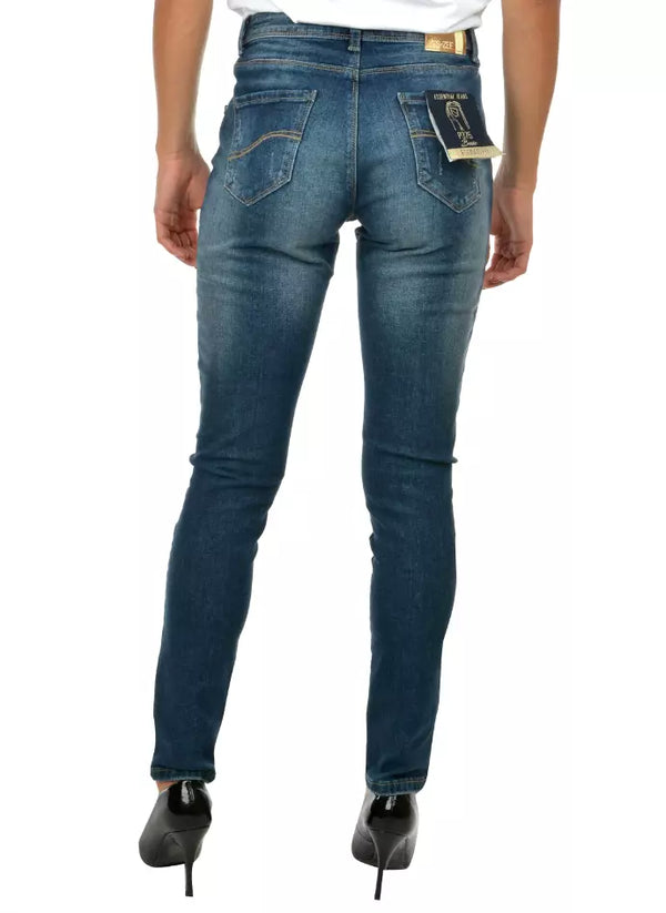 Bezaubernde himmelblaue dünne Jeggings