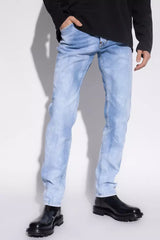 Fantastici jeans di schizzi blu chiaro