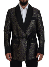 Veste de robe jacquard en or