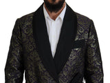 Gold Jacquard Robe Jacke