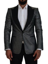 Elegante blazer a petto singolo jacquard