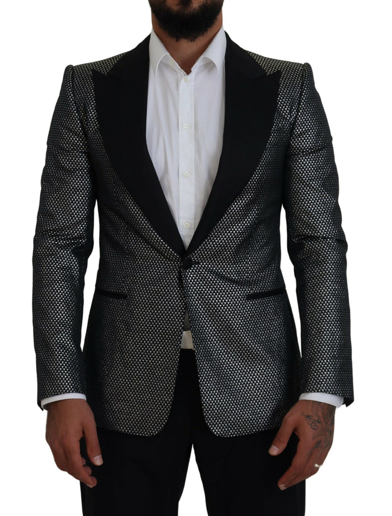 Eleganter Jacquard Single Breasted Blazer